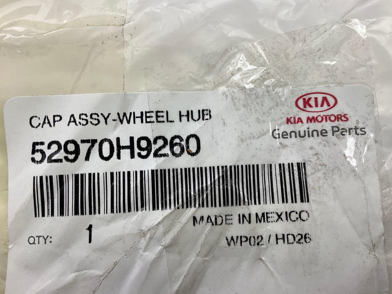 NEW - OEM 52970H9260 Wheel Hub Cap For 2021-2023 Kia Rio