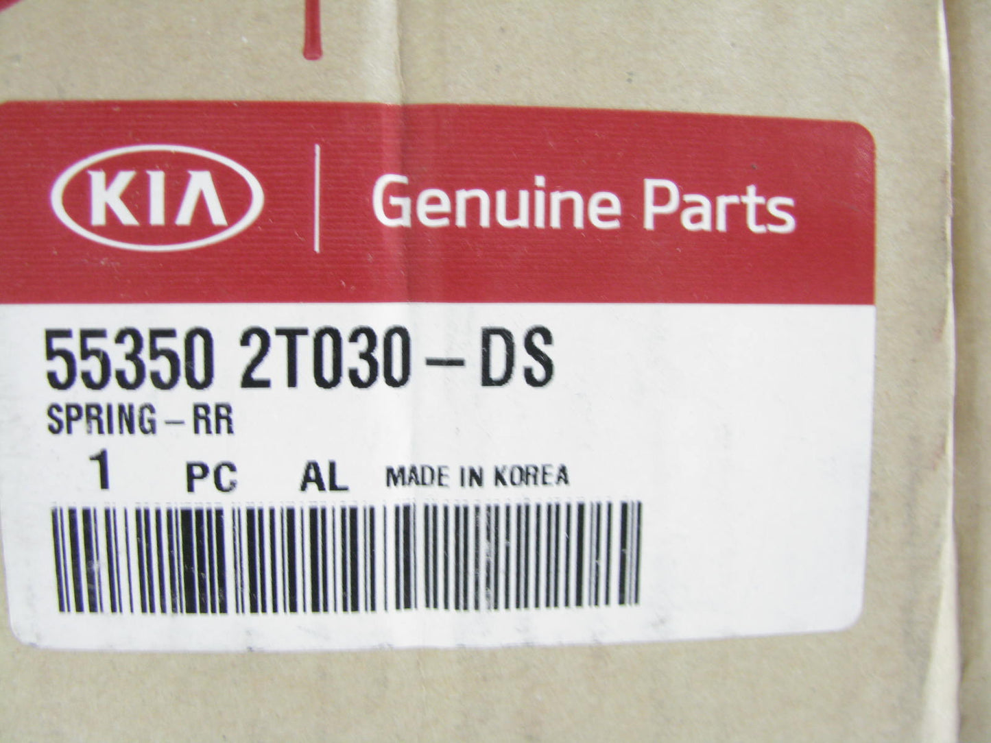 NEW - Single Rear Coil Spring OEM For 2011-2015 Kia Optima 553502T030DS