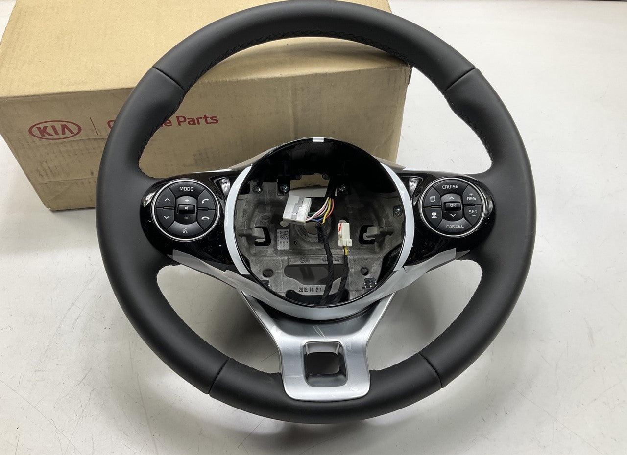 NEW - LEATHER Steering Wheel W/ Switches OEM For 2020-21 Kia Soul 56100J2010SL5