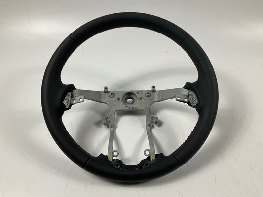 NEW - OEM Steering Wheel Black Leather & Red Stitching For 2010-2013 Kia Forte