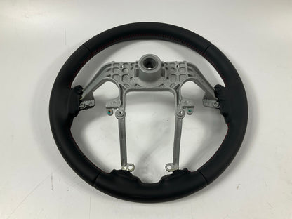 NEW - OEM Steering Wheel Black Leather & Red Stitching For 2010-2013 Kia Forte
