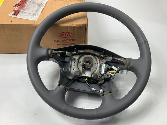 NEW - OEM 5612038650GJ Gray Leather Steering Wheel For 2001-2002 Kia Optima