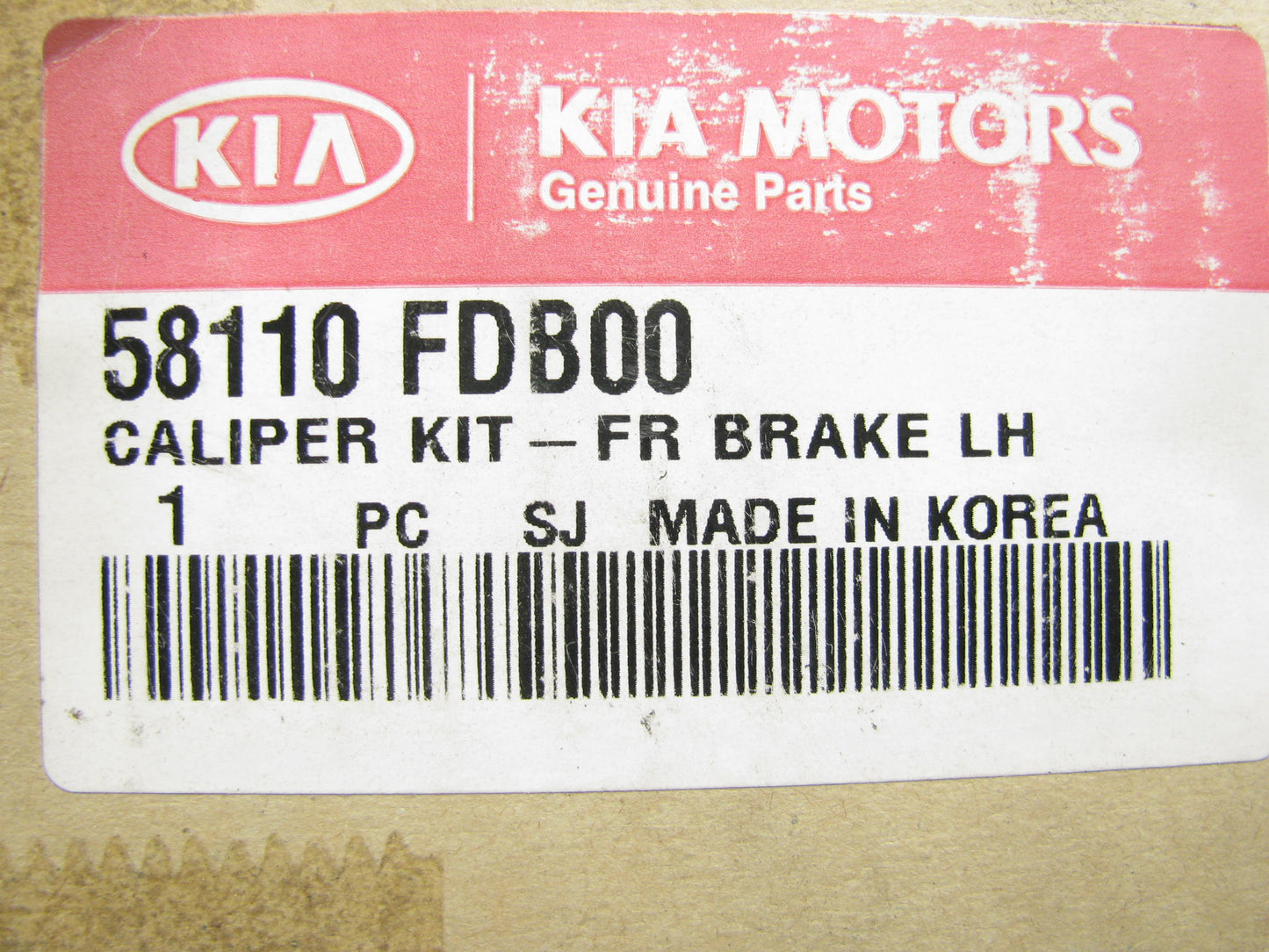 New OEM Front Left Brake Caliper 58110FDB00 Genuine For 2003-2005 Kia Rio