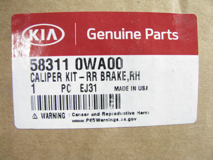 NEW Rear Right Passengers Brake Caliper For 2011-13 Kia Sorento AWD 583110WA00