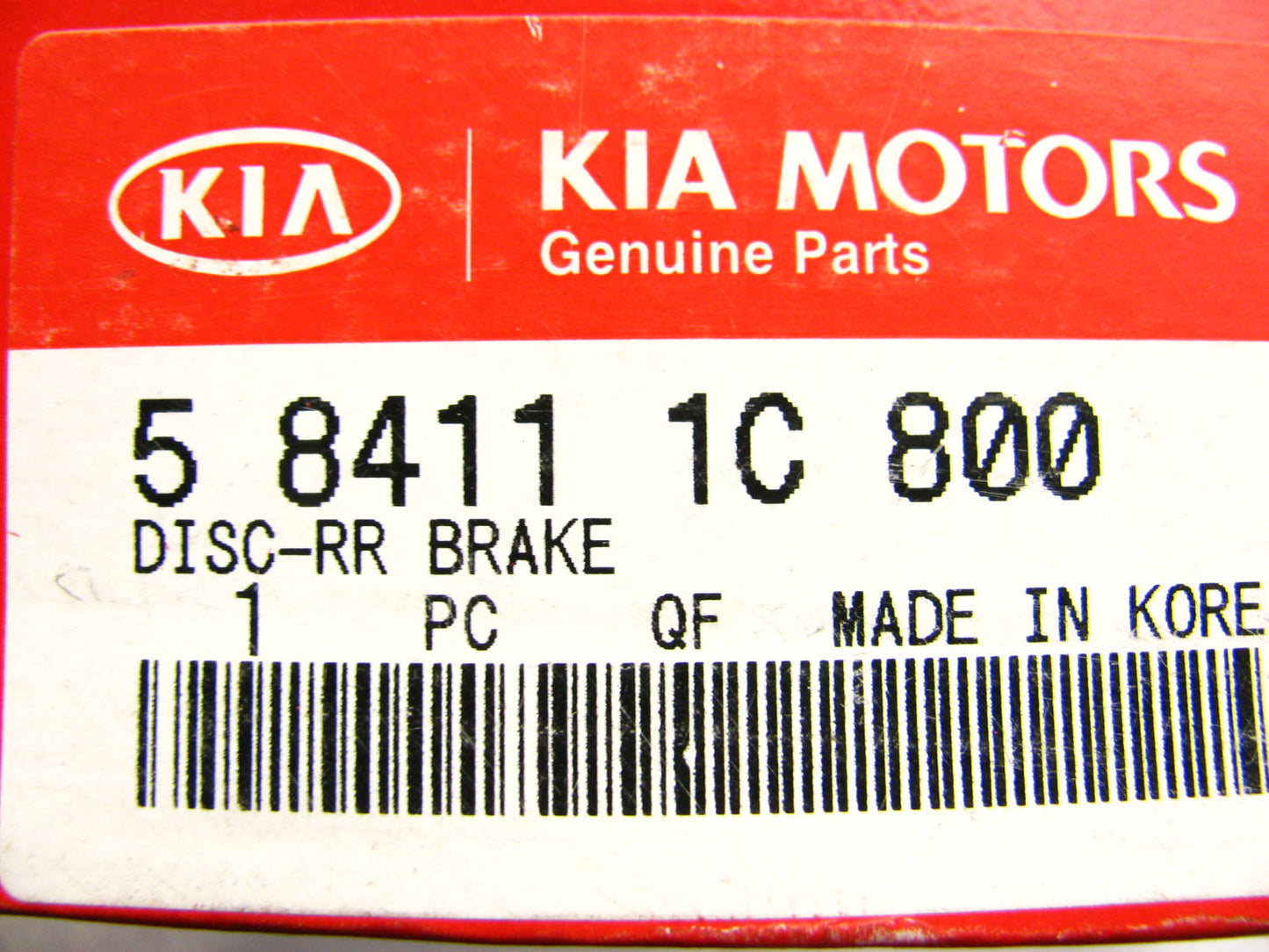(x2) OEM Rear Disc Brake Rotors 584111C800  For RIO , ACCENT