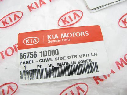 NEW - OEM 667561D000 Left Cowl Side Panel For 2007-2010 Kia Rondo