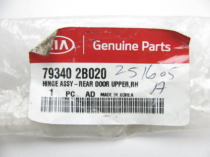 NEW GENUINE Rear Upper Right Door Hinge OEM For Kia 793402B020
