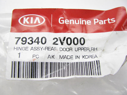 NEW GENUINE Rear RIGHT Passenger Door Upper Hinge OEM For 2012-17 Rio, Veloster