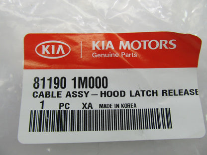 Hood Latch Release Cable (Rear Section ONLY) OEM For 10-13 KIA Forte 811901M000
