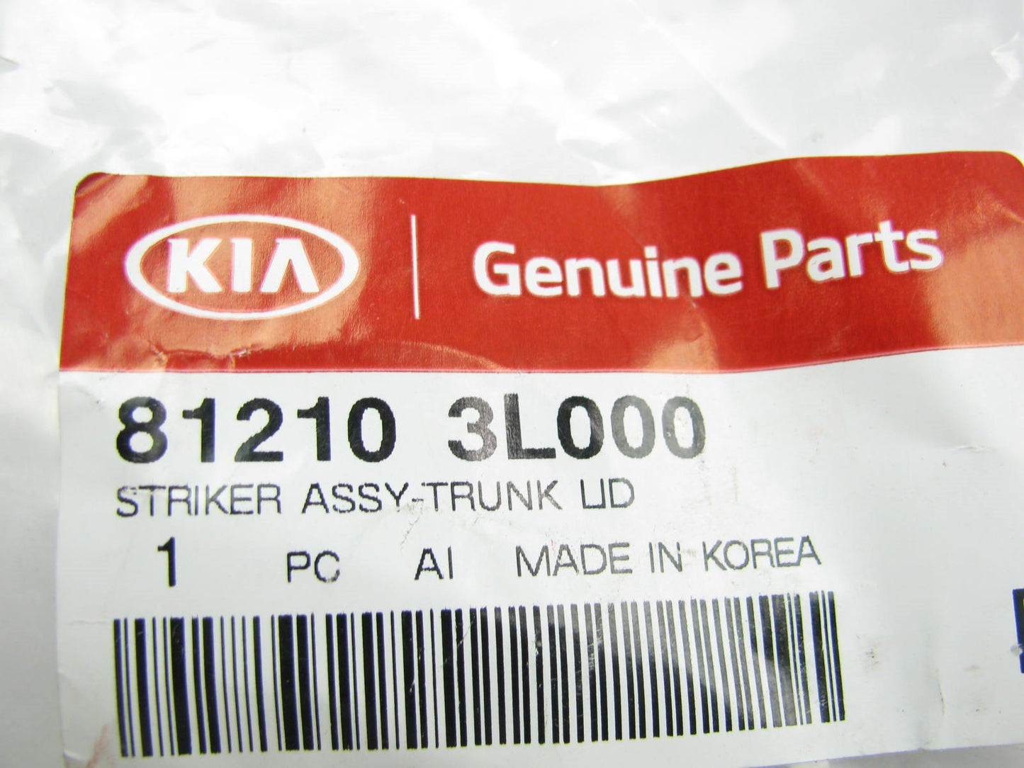 NEW - OEM GENUINE Trunk Deck Lid Stiker For Kia 812103L000