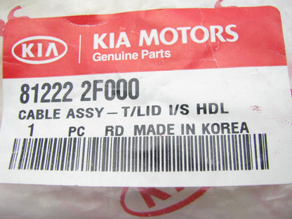 New Genuine Trunk Lid Release Cable For 04-06 Kia Spectra 812222F000