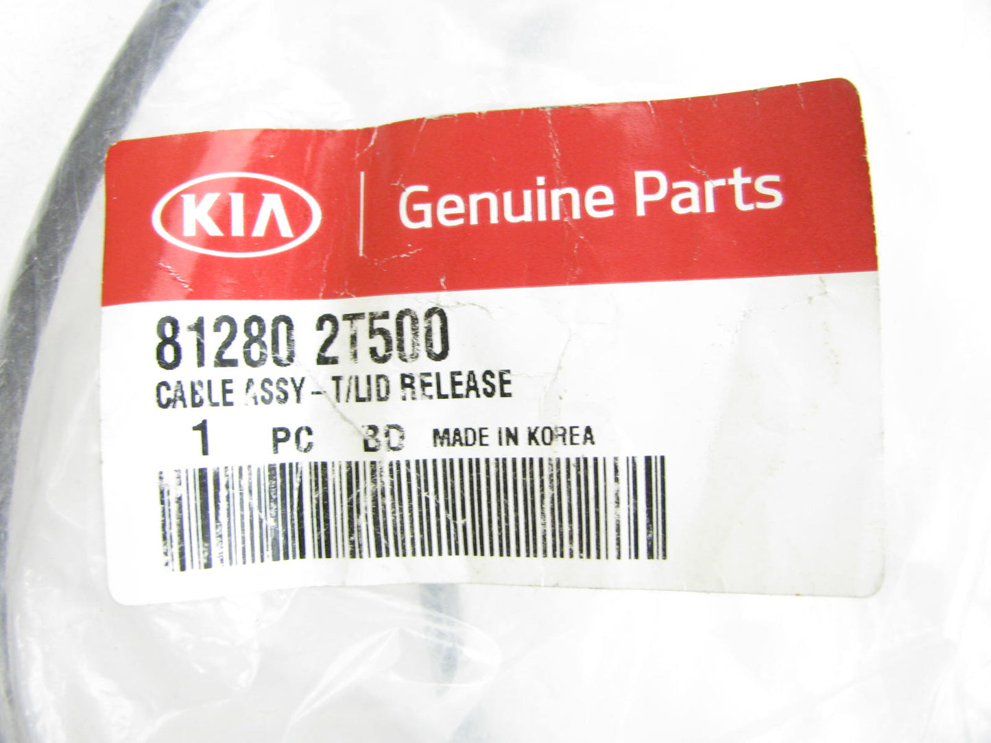 NEW - OEM Genuine Trunk Lid Release Cable For 2013-2016 Kia Optima 812802T500