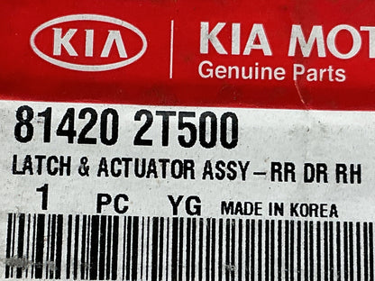 NEW OEM Rear Right Door Lock Latch Actuator For 2014-2015 Kia Optima 814202T500