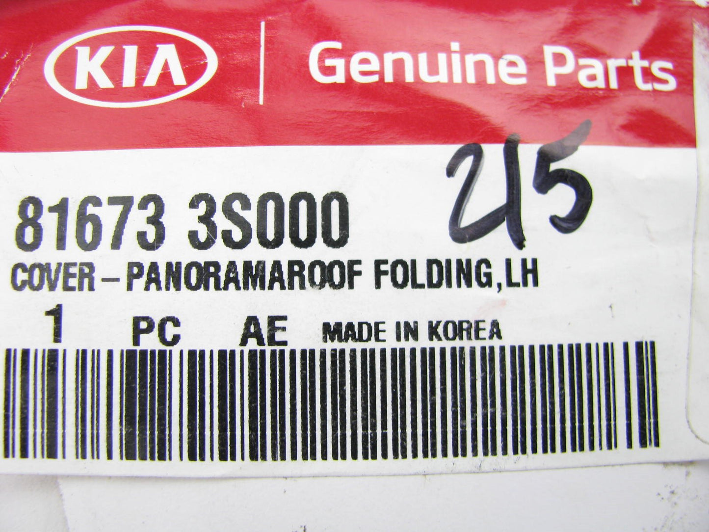 Left Driver Folding Panorama Roof Cover Sunroof Molding OEM For Kia 816733S000
