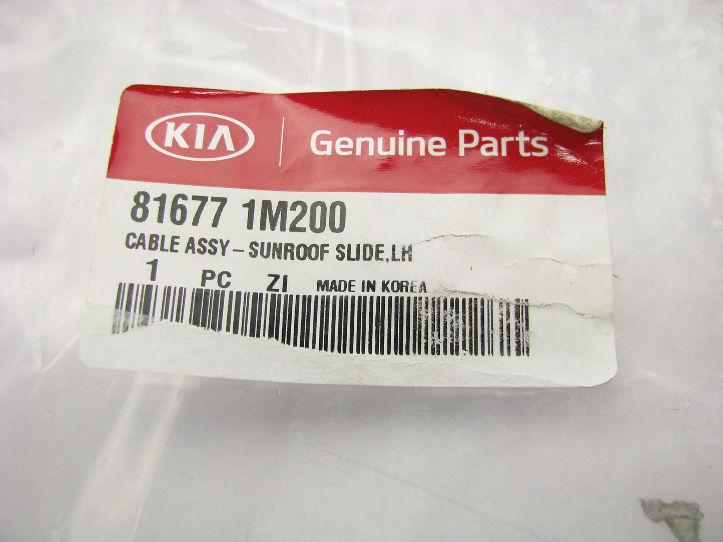 NEW - OEM Genuine Sunroof Cable For 2009-2013 Kia Forte Koup 816771M200