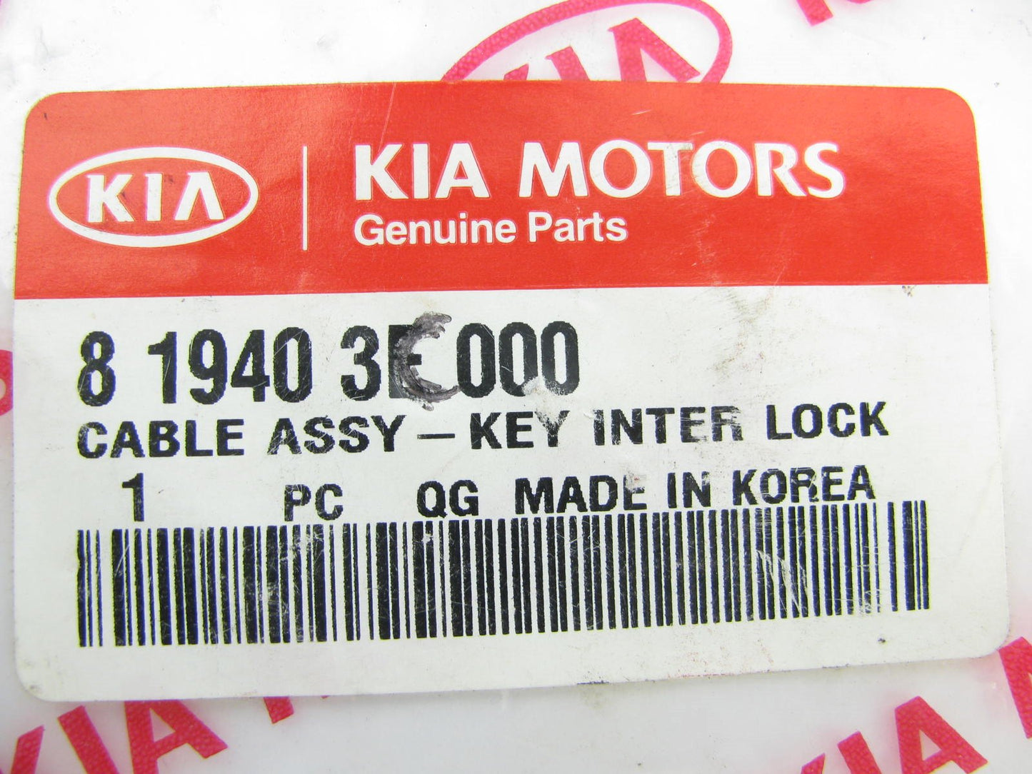 Ignition Key Interlock Lock Cable OEM For 2007-2009 Kia Sorento 819403E000