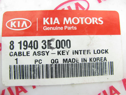 Ignition Key Interlock Lock Cable OEM For 2007-2009 Kia Sorento 819403E000
