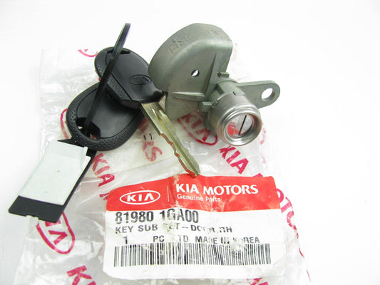 NEW - OEM 819801GA00 Front Right Door Lock Cylinder W/ 2 Keys For 2006-2009 Rio