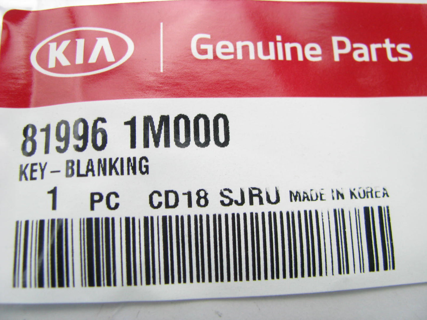 NEW GENUINE Uncut Key Fob Insert Key Blank OEM For 10-17 Kia Forte 819961M000
