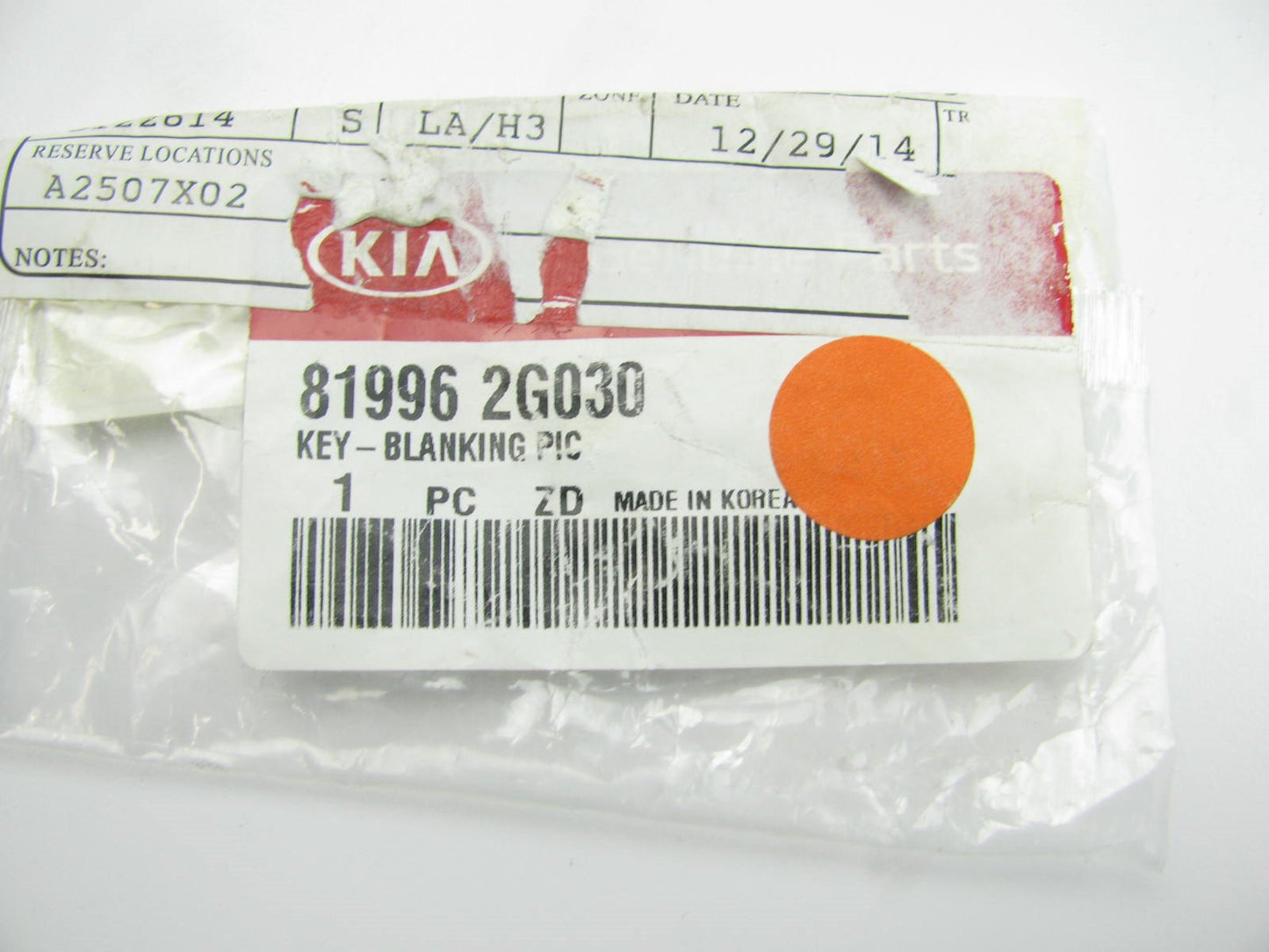 Smart Key Remote Fob Insert UNCUT Key Blank OEM For 11-13 Kia Optima 819962G030