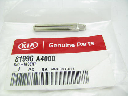 NEW GENUINE Uncut Key Blank Insert OEM For 2014-2015 Kia Sportage, Optima