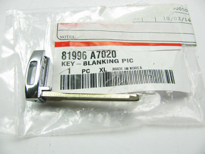 UNCUT Key Blank Remote Fob Insert OEM For 2014-2015 Kia Forte 81996A7020