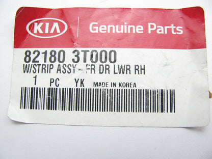 NEW - OEM Front Right Door Lower Weatherstrip Seal For 15-17 Kia K900 821803T000