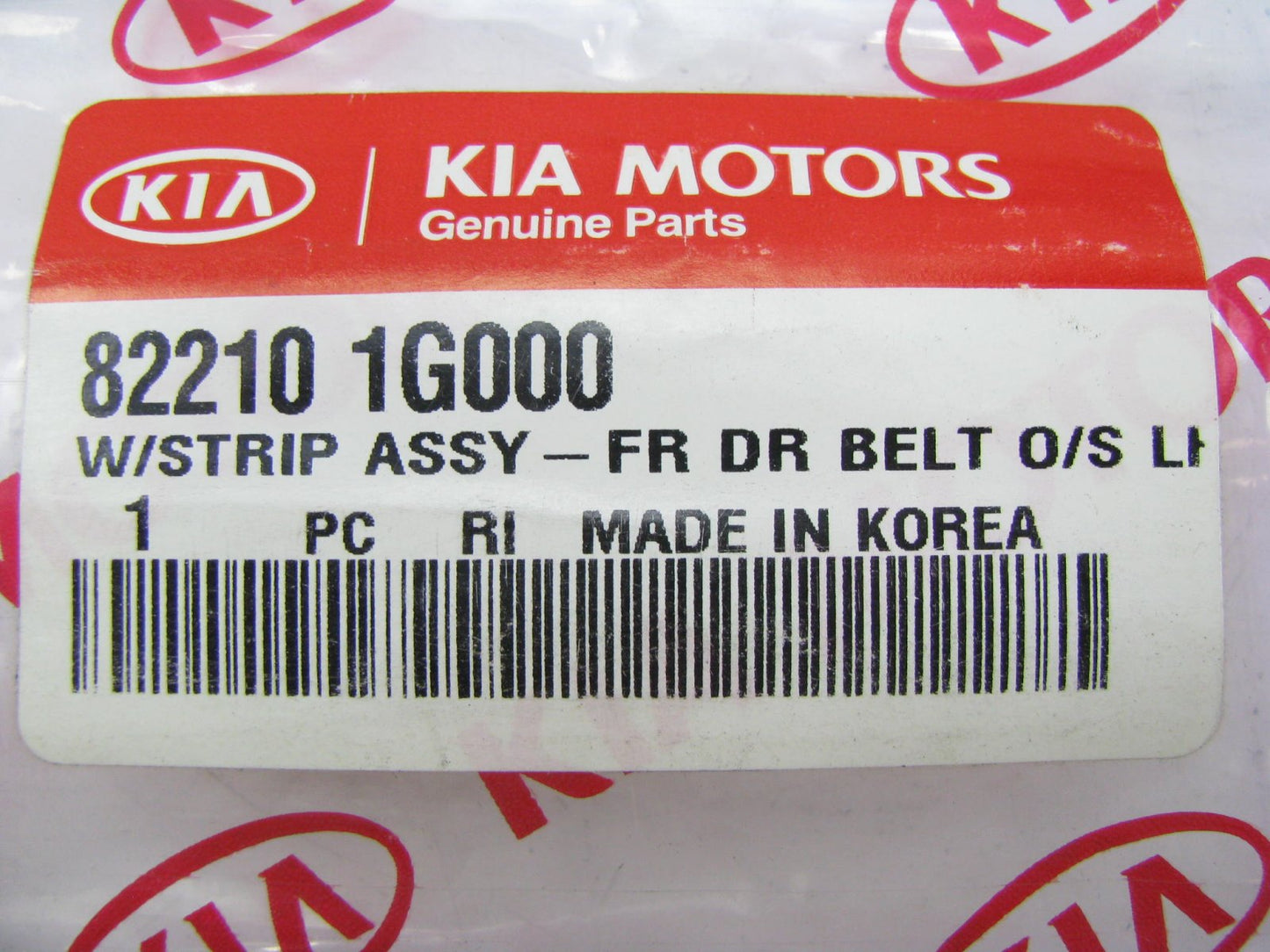 NEW - OEM Front Left Side Outer Door Weatherstrip Seal For 05-06 Rio 822101G000