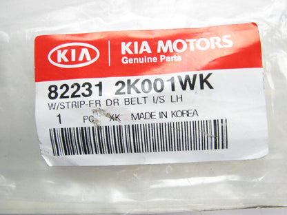NEW OEM 822312K001WK Front Left Door Weatherstip Belt Seal For 2012-13 Kia Soul