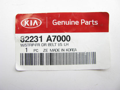 New Front Left Door Inner Belt Weatherstrip Seal For 14-18 Kia Forte 82231A7000