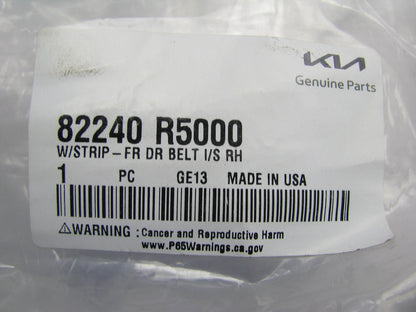 NEW 82240R5000 FRONT RIGHT Door Belt Weatherstrip Seal OEM For 21-22 Sorento