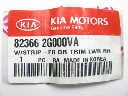 New Front Right Side Door Lower Weatherstrip Seal For 06-10 Optima 823662G000VA