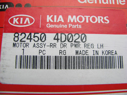 NEW - OEM Rear Left Side Power Window Motor For 2006-14 Kia Sedona 824504D020