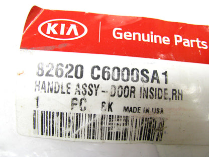NEW - OEM 82620C6000SA1 Right Interior Door Handle For 2016-2020 Kia Sorento