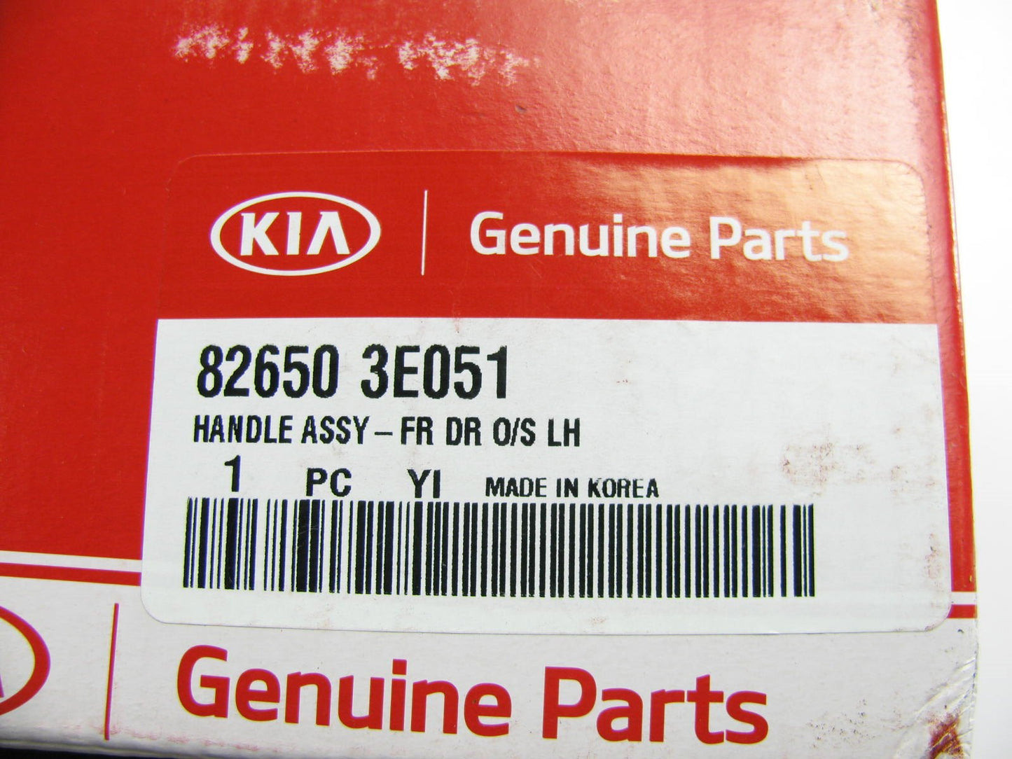 NEW - OEM 826503E051 Front Left Outer Door Handle For 2007-2009 Kia Sorento