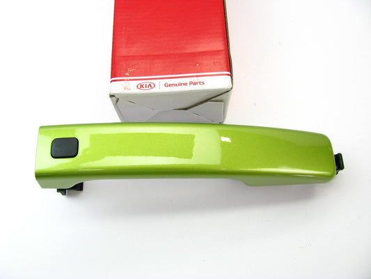 Left Drivers Side Exterior Door Handle Kale Green OEM For 2014-2016 Kia Soul