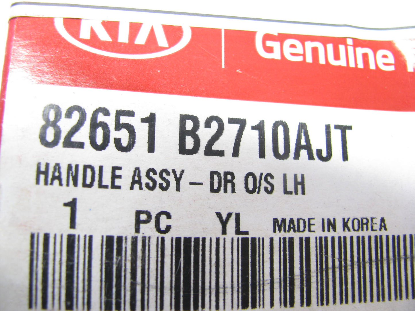 NEW 82651B2710AJT FRONT LEFT Exterior Door Handle OEM For 2014-2016 Kia Soul