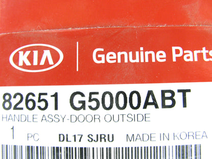NEW - OEM Front Outer Door Handle For 2017-2022 Kia Niro 82651G5000ABT