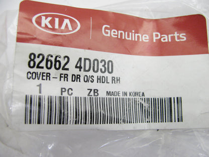 NEW - OEM 826624D030 Front Right Door Handle Cover Cap Gray For 2014 Kia Sedona
