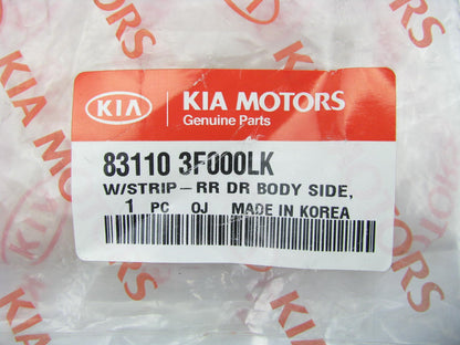 NEW OEM Rear Left Door Body Side Weatherstrip Seal For 04-06 Amanti 831103F000LK