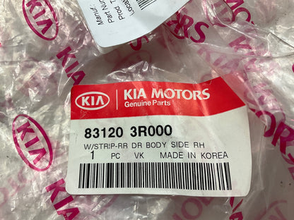 Rear Right Passenger Side Door Body Side Weatherstrip Seal For 14-16 Kia Cadenza