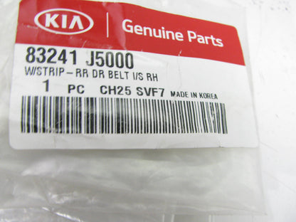 Rear Right Door Belt Weatherstrip Seal Strip For 18-23 Kia Stinger 83241J5000