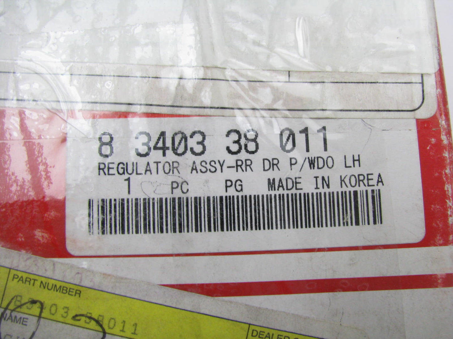 NEW - OEM 8340338011 Rear Left Power Window Regulator For 2002-2006 Kia Optima