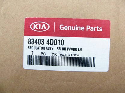 NEW Rear Left Door Power Window Regulator OEM For 06-14 Kia Sedona 834034D010