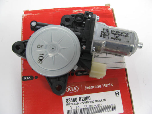 NEW - OEM 83460B2000 Right Rear Power Window Motor For 14-19 Kia Soul