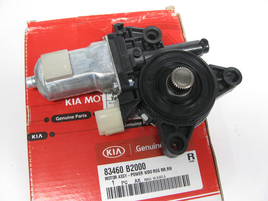 NEW - OEM 83460B2000 Right Rear Power Window Motor For 14-19 Kia Soul