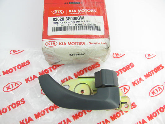 Rear Right Hand Side Interior Door Handle OEM For 2003 Kia Sorento GRAY COLOR