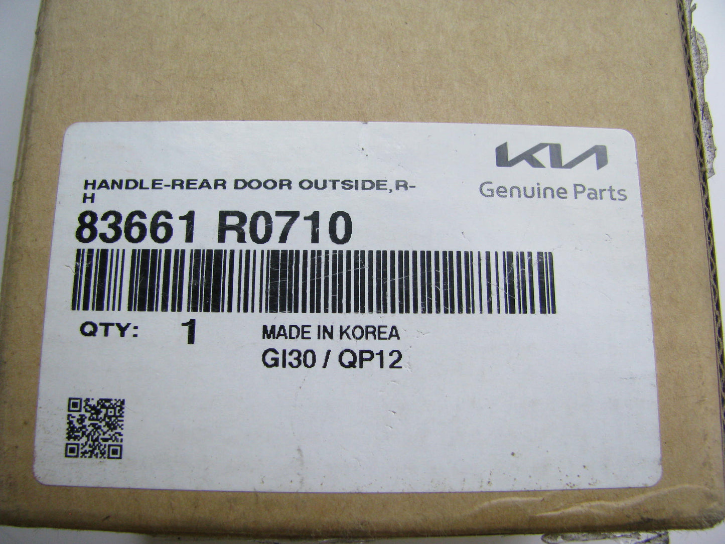 NEW Rear Right Exterior Outside Door Handle OEM For 22-24 Carnival 83661R0710