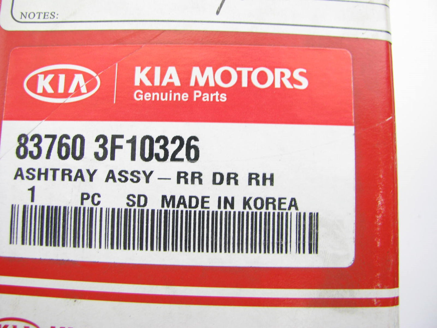 New OEM Rear Right Side Gray Power Window Switch & Ashtray For 07-09 Kia Amanti