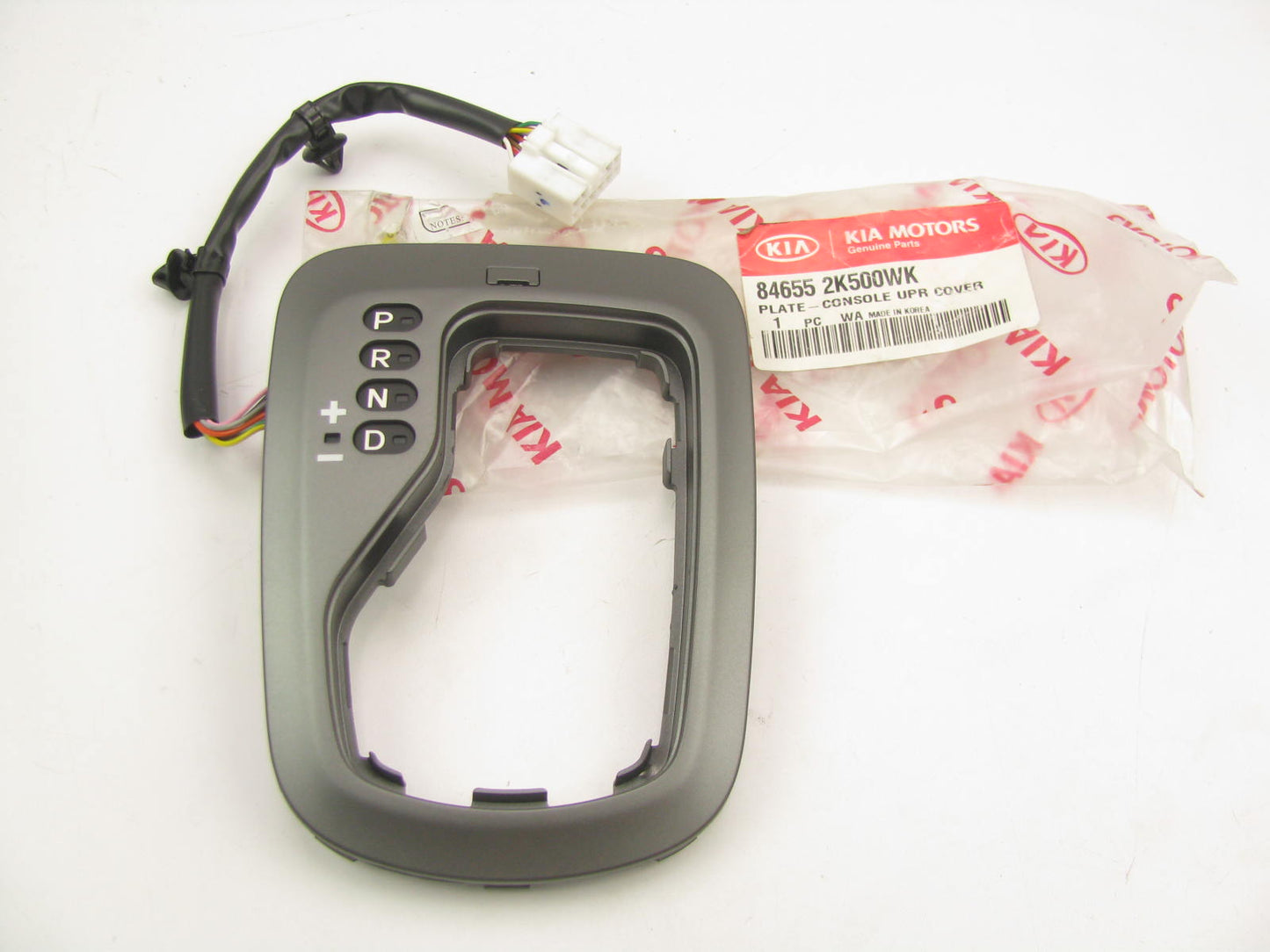 NEW Auto Trans Shift Cover Plate Trim Bezel OEM For 09-11 Kia Soul 846552K500WK
